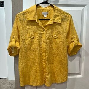 Yellow Button Down shirt